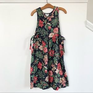 Vintage Rare Editions Christmas Poinsettia Jumper Dress Girls Size 14